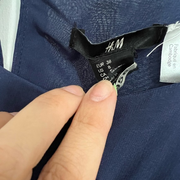 H&M Navy Dress, Size8 - Picture 5 of 5